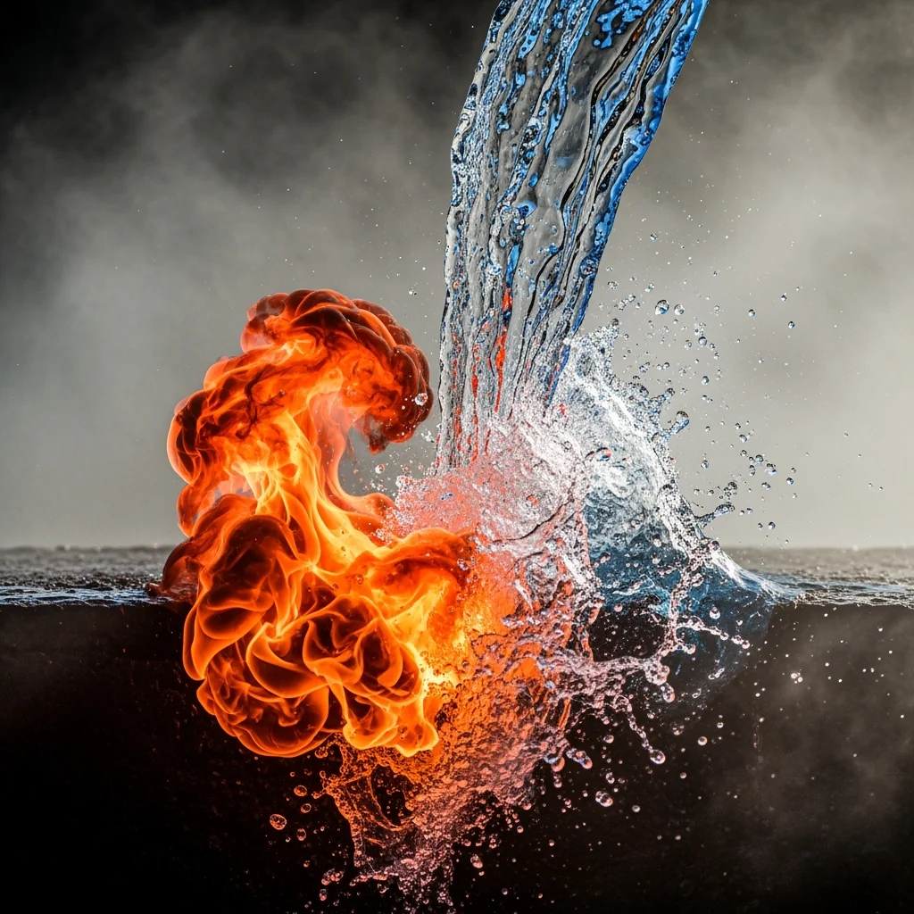 AI-powered content generation visualization showing futuristic technology and digital content creation